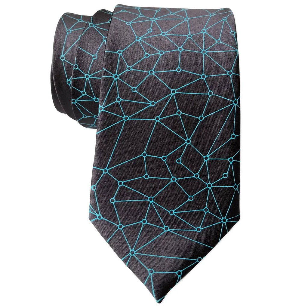 Charcoal Decentralized Network Necktie