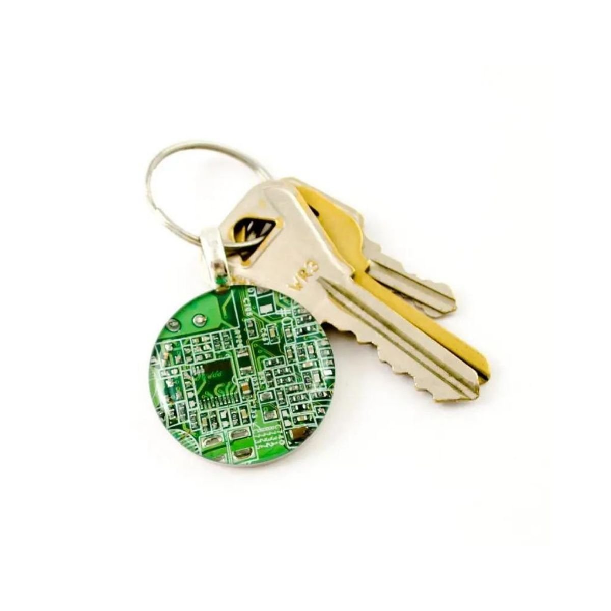 Green Circuit Board Keychain – Bytes && Pieces